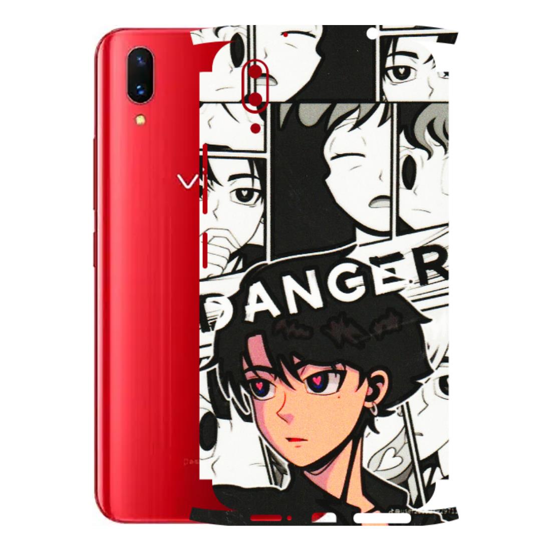 VIVO Z/V/X/T/U/S Series Phone Skins (All Models) - Danger Anime - 3D Embossed Finish (L-155) Vivo X21