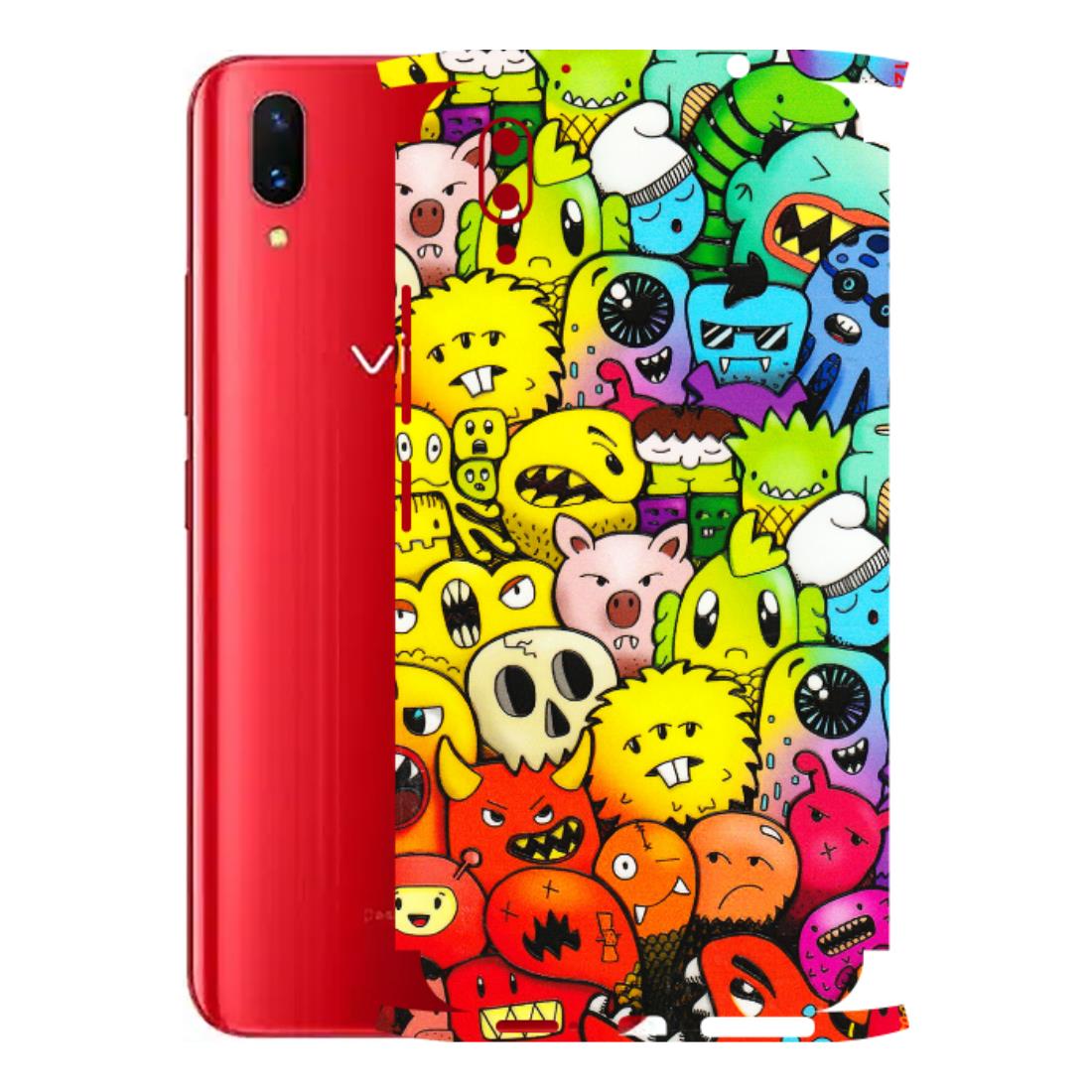 VIVO Z/V/X/T/U/S Series Phone Skins (All Models) - Angry Funkies - 3D Embossed Finish (L-169) Vivo X21