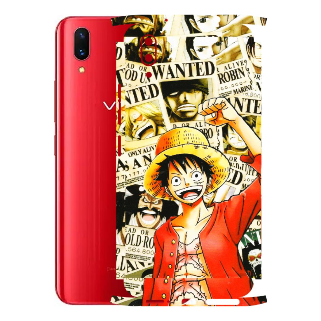 VIVO Z/V/X/T/U/S Series Phone Skins (All Models) - Luffy Anime - 3D Embossed Finish (L-177) Vivo X21