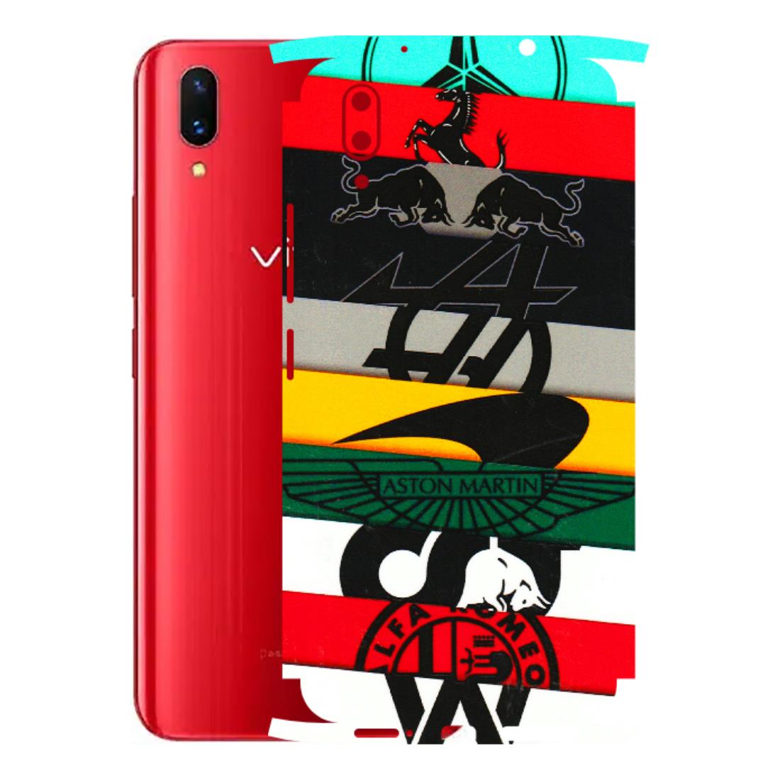 VIVO Z/V/X/T/U/S Series Phone Skins (All Models) - Multi Designer Brands - 3D Embossed Finish (L-187) Vivo X21