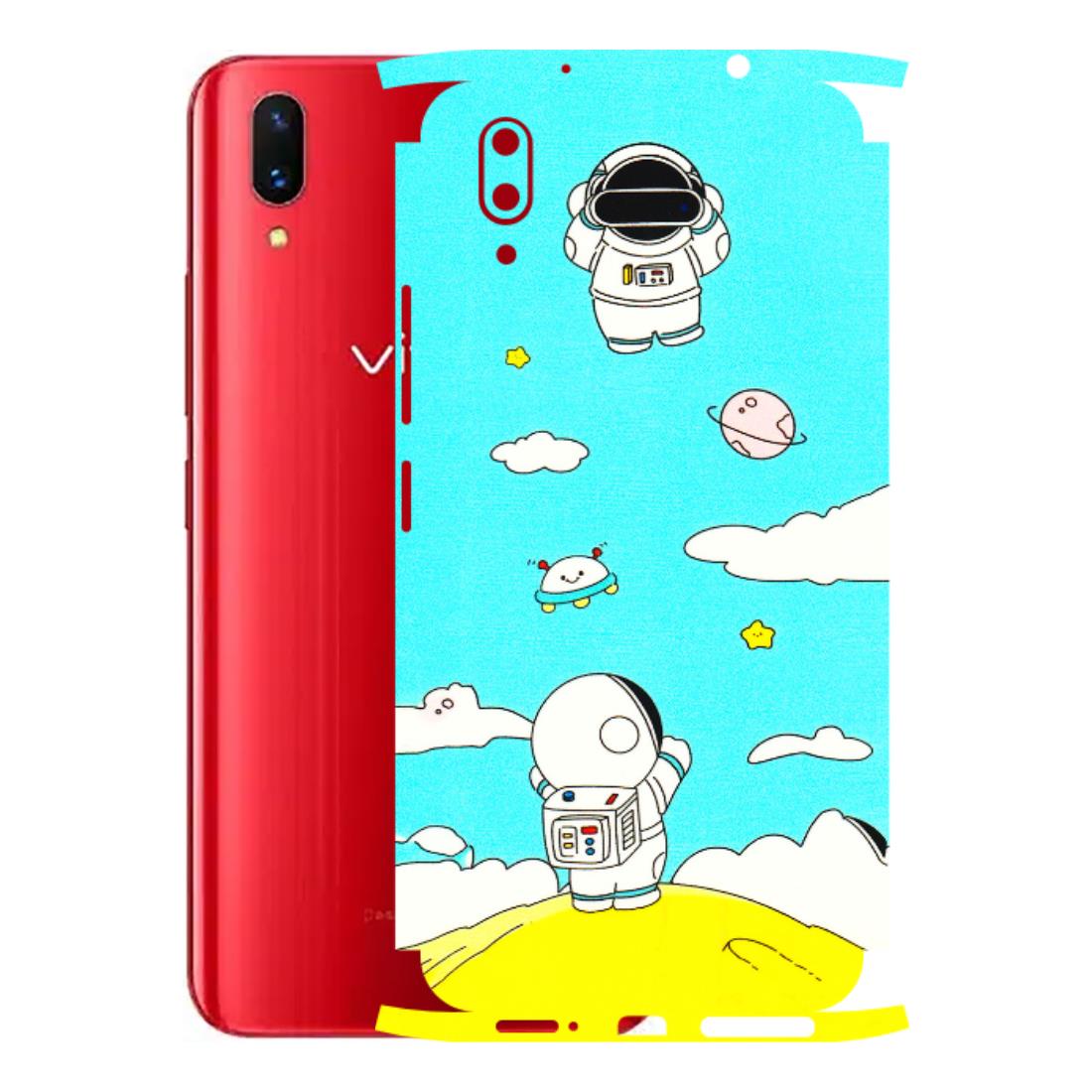VIVO Z/V/X/T/U/S Series Phone Skins (All Models) - Blue Skies Astro Float - 3D Embossed Finish (L-230) Vivo X21