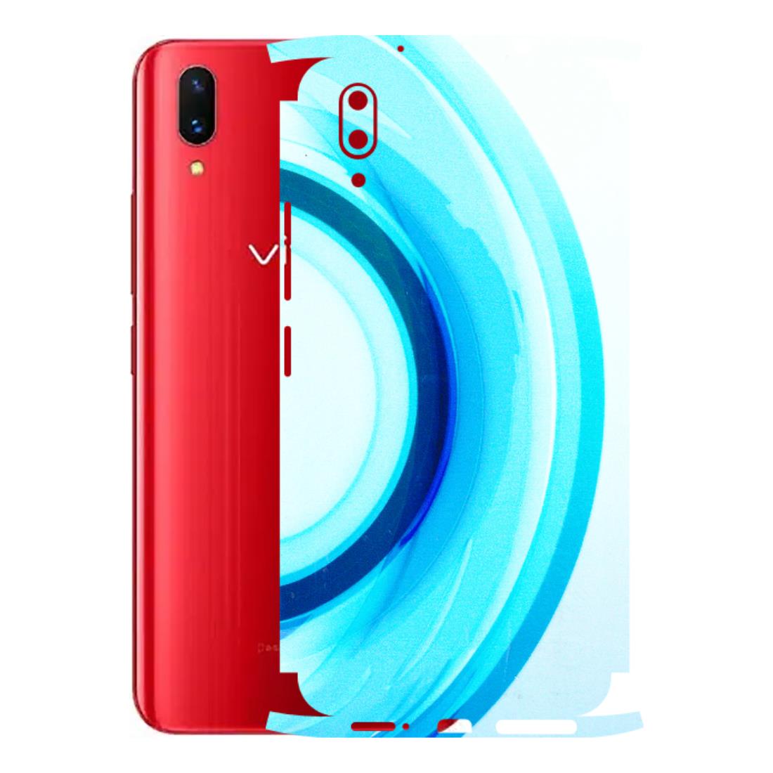 VIVO Z/V/X/T/U/S Series Phone Skins (All Models) - The Blue Curve - 3D Embossed Finish (L-244) Vivo X21