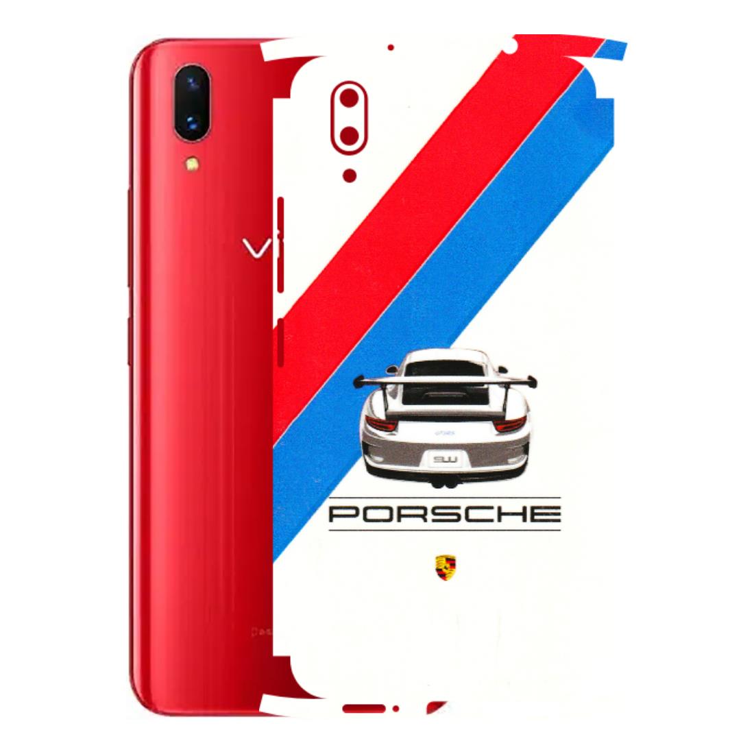 VIVO Z/V/X/T/U/S Series Phone Skins (All Models) - Porche Car Sober Logo - 3D Embossed Finish (L-248) Vivo X21