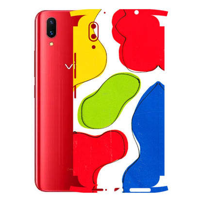 VIVO Z/V/X/T/U/S Series Phone Skins (All Models) - RGB Colour Paint - 3D Embossed Finish (L-284) Vivo X21