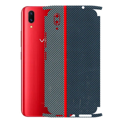 VIVO Z/V/X/T/U/S Series Phone Skins (All Models) - Blue Sober Lines - 3D Embossed Finish (L-305) Vivo X21