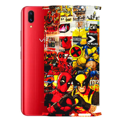 VIVO Z/V/X/T/U/S Series Phone Skins (All Models) - Spidy Wolverine - 3D Embossed Finish (L-310) Vivo X21