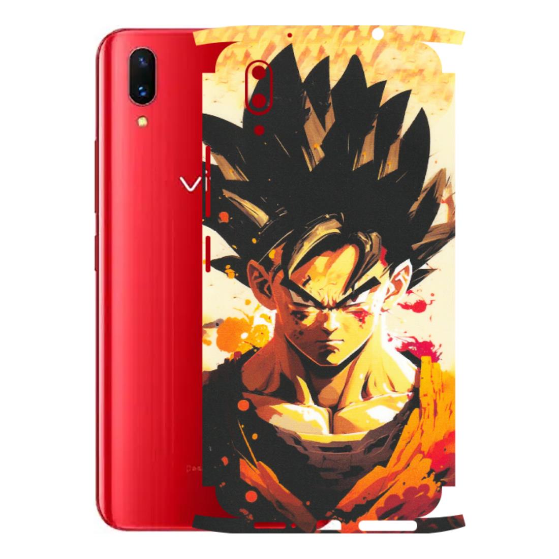 VIVO Z/V/X/T/U/S Series Phone Skins (All Models) - Angry Goku - Matte Finish (M-12) Vivo X21