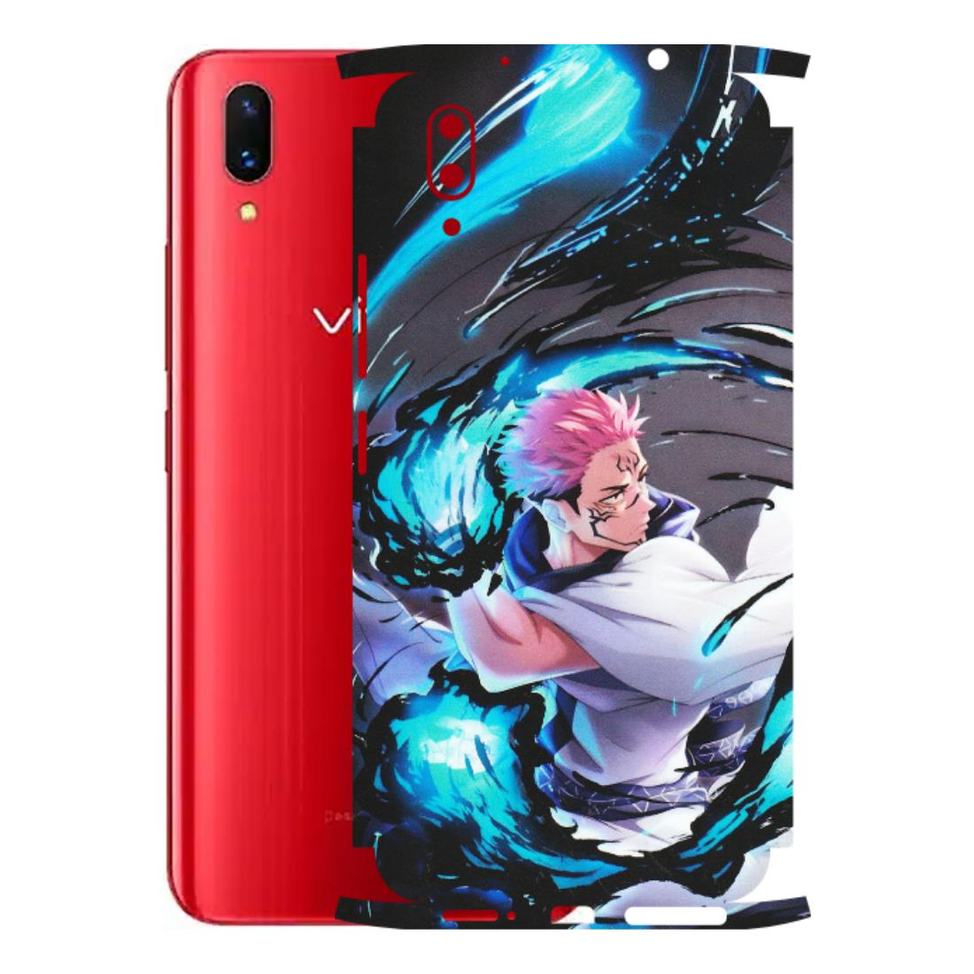 VIVO Z/V/X/T/U/S Series Phone Skins (All Models) - New Jujutsu Kaisen Grey Blue Anime - Matte Finish (M-127) Vivo X21