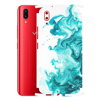 VIVO Z/V/X/T/U/S Series Phone Skins (All Models) - Sky Blue Abstract Colour - Matte Finish (M-146) Vivo X21