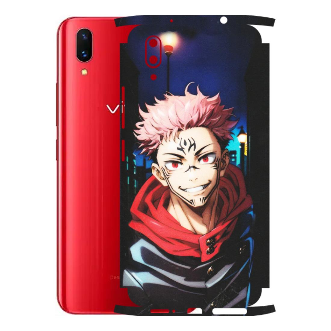 VIVO Z/V/X/T/U/S Series Phone Skins (All Models) - Yuji Itadori Funny Face Anime - Matte Finish (M-152) Vivo X21