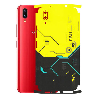 VIVO Z/V/X/T/U/S Series Phone Skins (All Models) - Black Yellow Technica - Matte Finish (M-53) Vivo X21