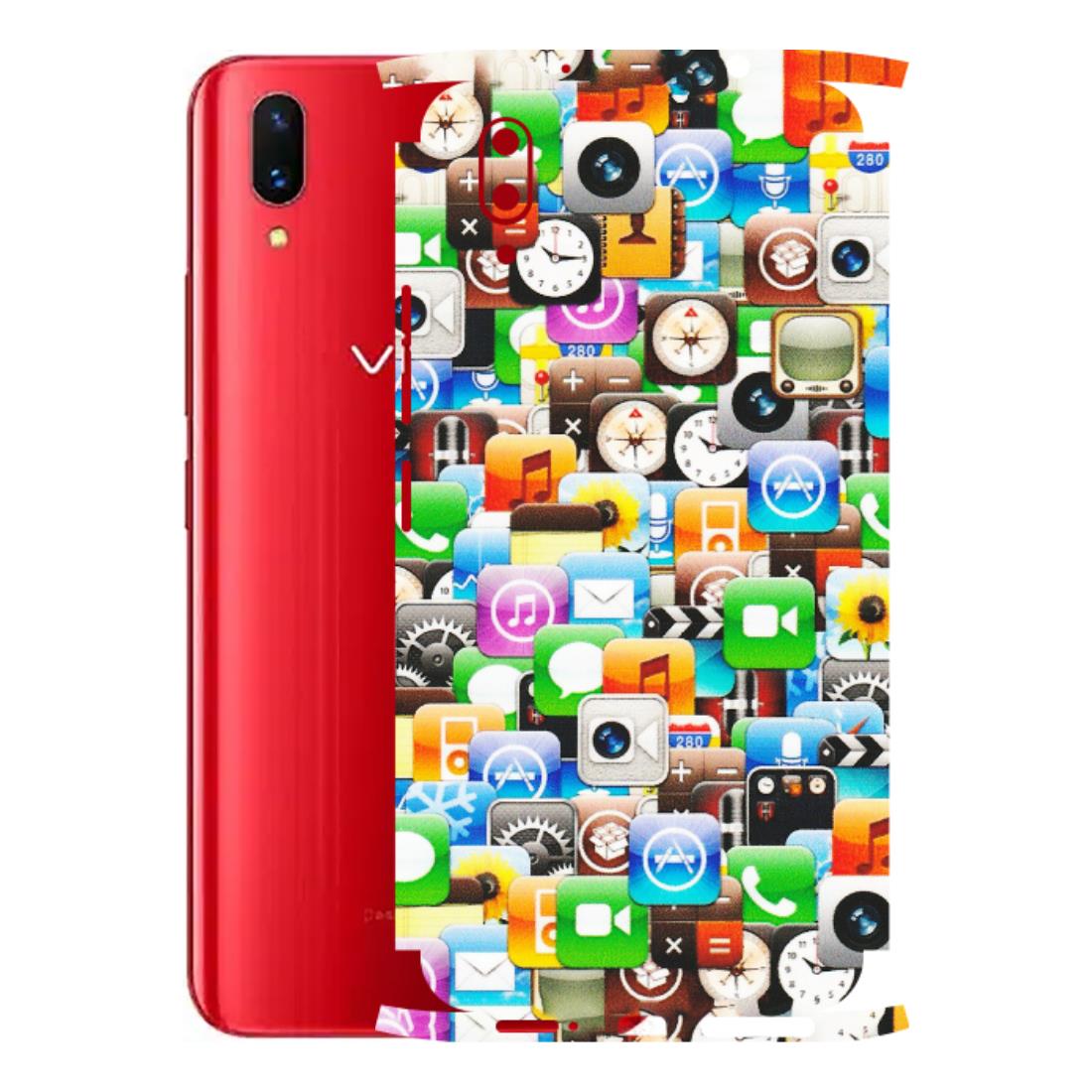 VIVO Z/V/X/T/U/S Series Phone Skins (All Models) - All Apple Icons - Matte Finish (M-93) Vivo X21