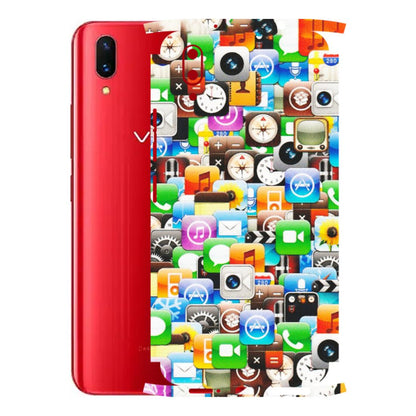 VIVO Z/V/X/T/U/S Series Phone Skins (All Models) - All Apple Icons - Matte Finish (M-93) Vivo X21
