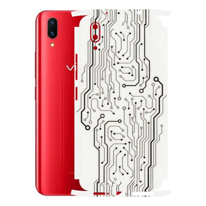VIVO Z/V/X/T/U/S Series Phone Skins (All Models) - Tech Circuits - Transparent Finish (T-03) Vivo X21