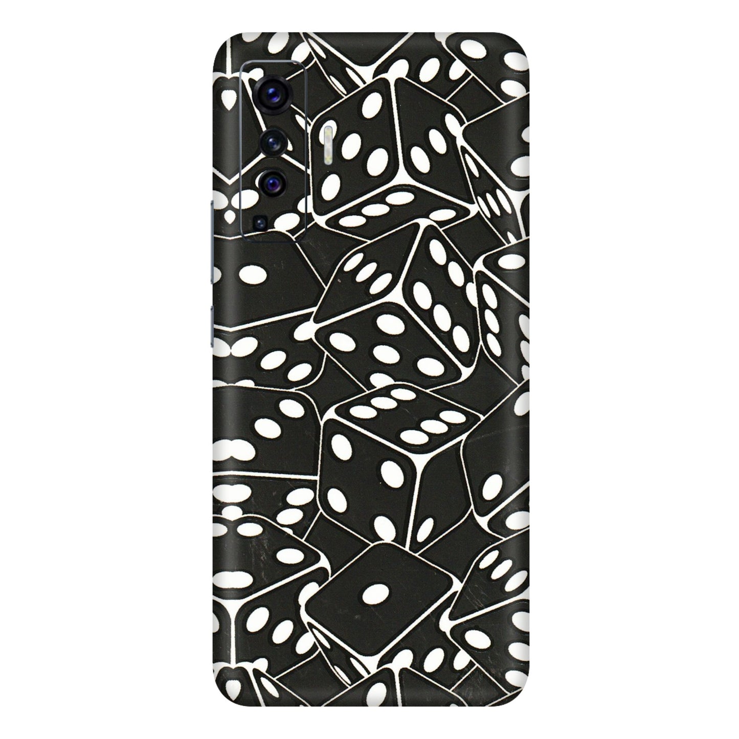 VIVO Z/V/X/T/U/S Series Phone Skins (All Models) - Big Black Dices - 3D Embossed Finish (L-106) Vivo X50