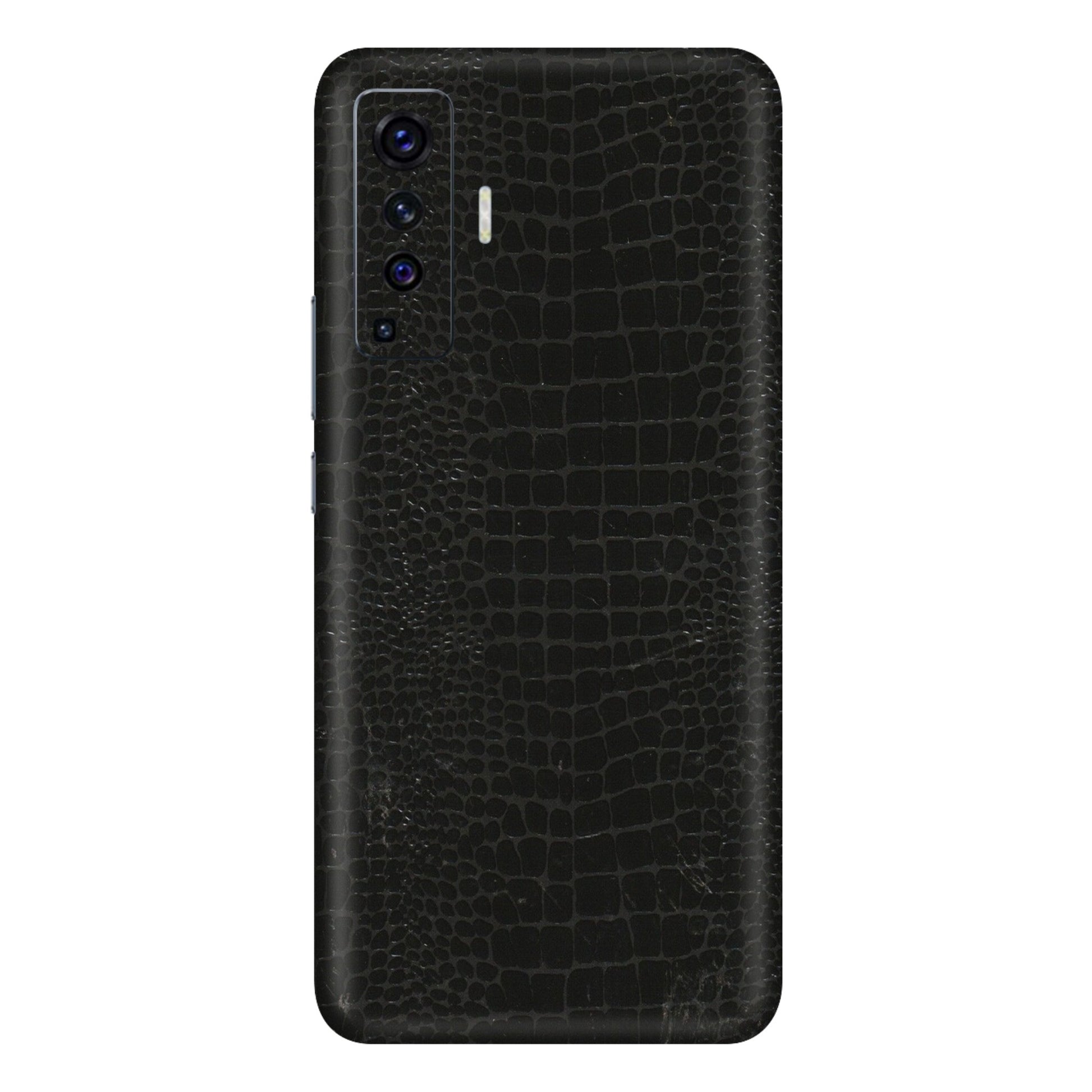 VIVO Z/V/X/T/U/S Series Phone Skins (All Models) - Snake Leather Black - 3D Embossed Finish (L-107) Vivo X50