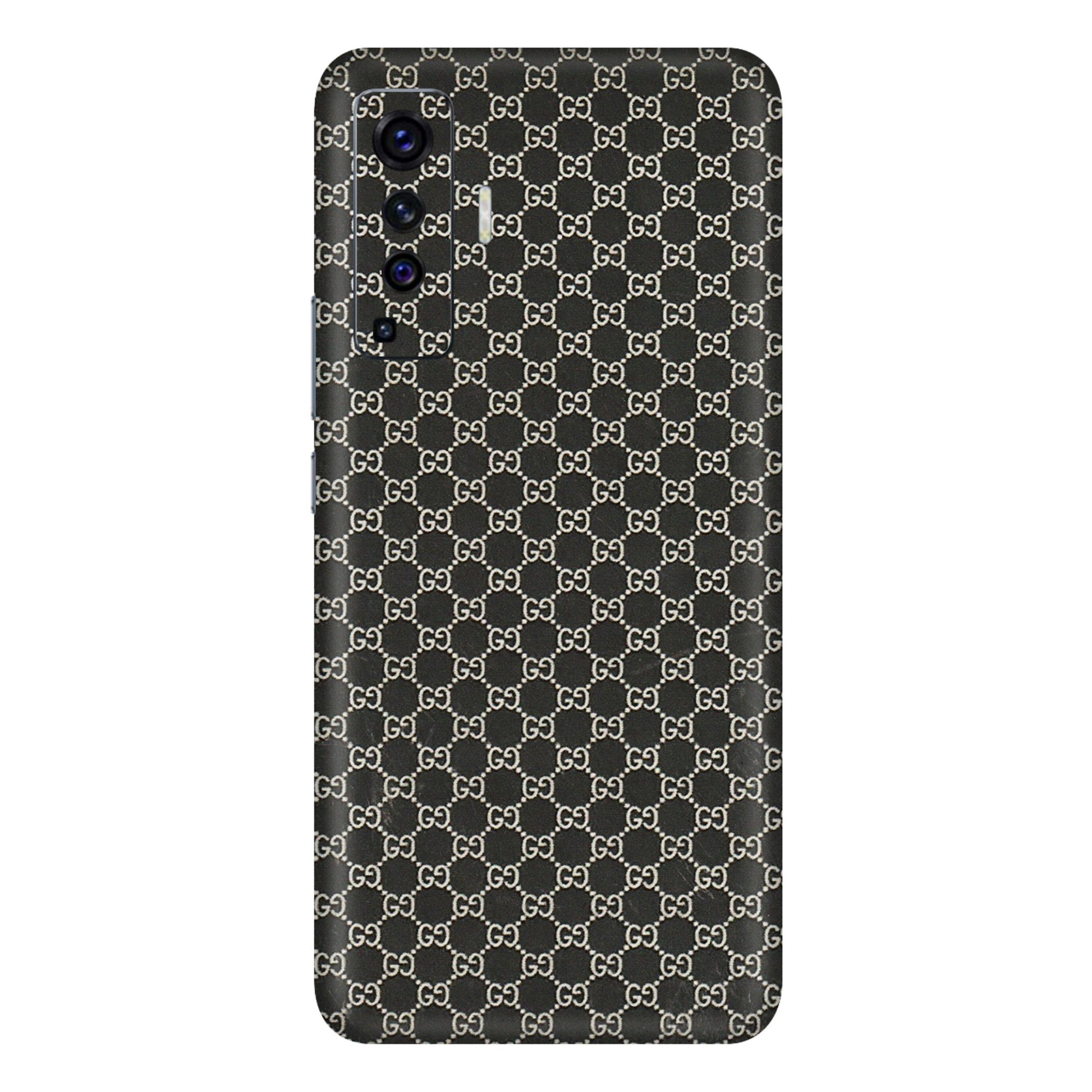 VIVO Z/V/X/T/U/S Series Phone Skins (All Models) - Black G Print - 3D Embossed Finish (L-109) Vivo X50