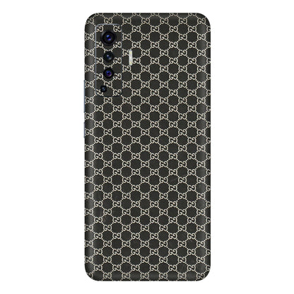 VIVO Z/V/X/T/U/S Series Phone Skins (All Models) - Black G Print - 3D Embossed Finish (L-109) Vivo X50