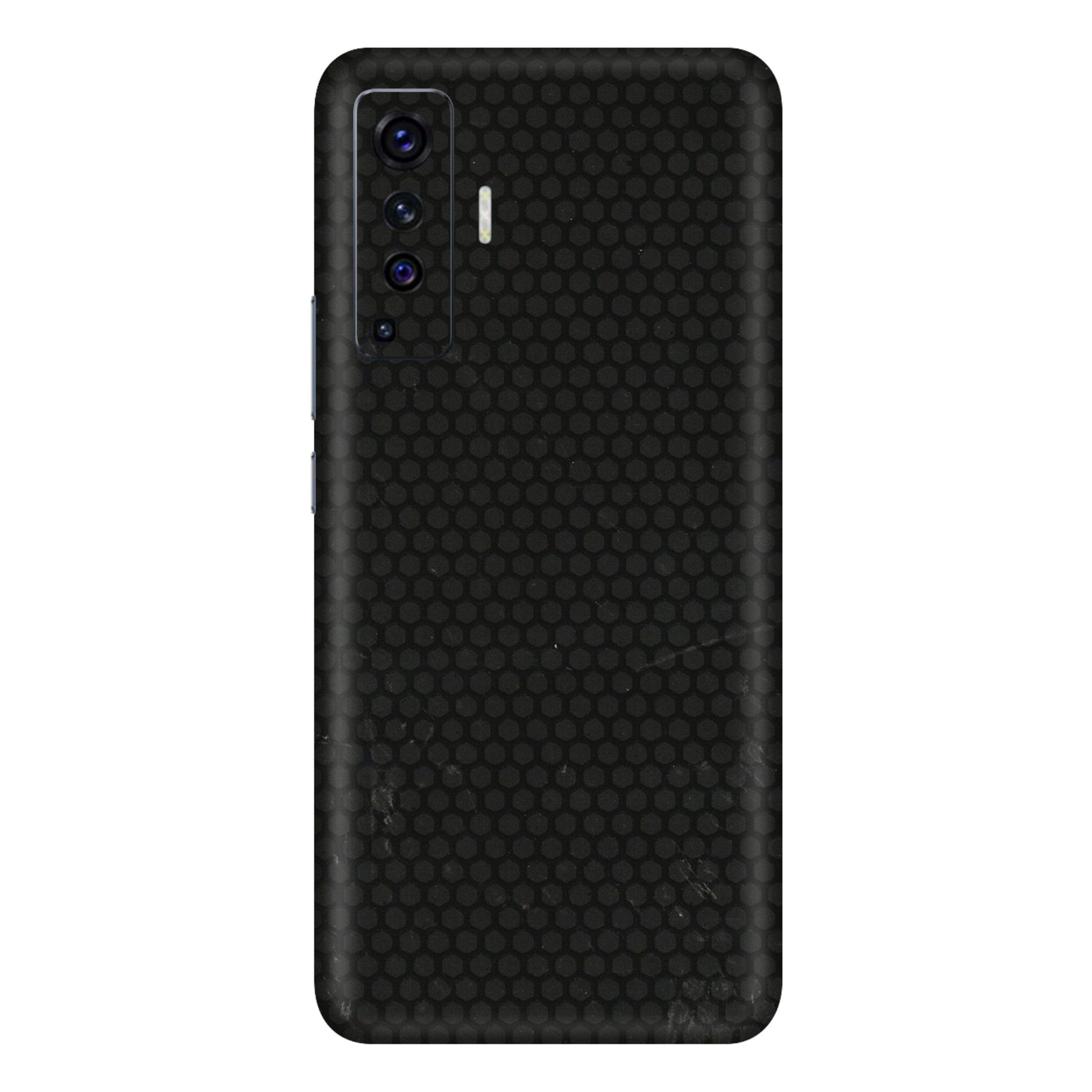 VIVO Z/V/X/T/U/S Series Phone Skins (All Models) - Black honeycomb - 3D Embossed Finish (L-114) Vivo X50