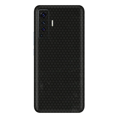 VIVO Z/V/X/T/U/S Series Phone Skins (All Models) - Black honeycomb - 3D Embossed Finish (L-114) Vivo X50
