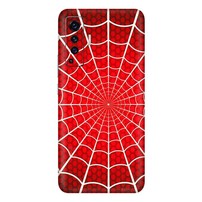 VIVO Z/V/X/T/U/S Series Phone Skins (All Models) - Classic Spidey Web - 3D Embossed Finish (L-115) Vivo X50