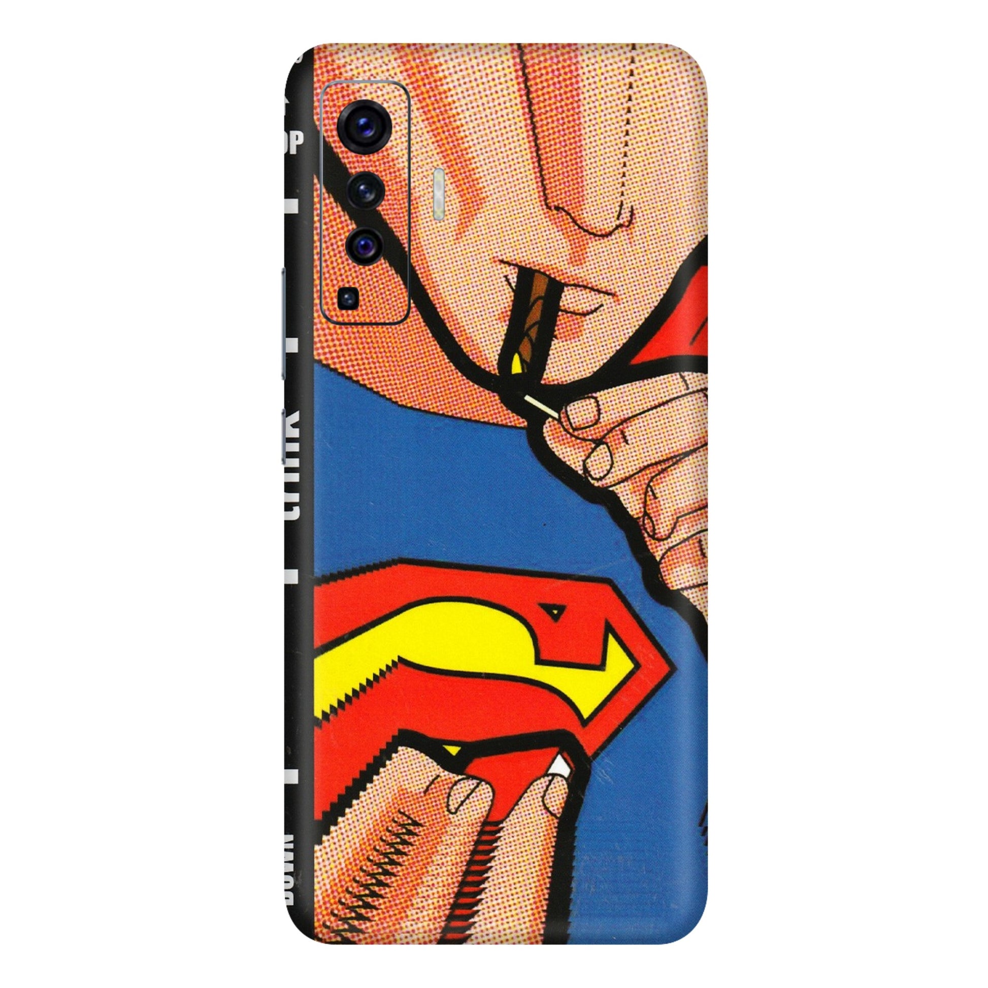 VIVO Z/V/X/T/U/S Series Phone Skins (All Models) - Superman Sutta - 3D Embossed Finish (L-130) Vivo X50