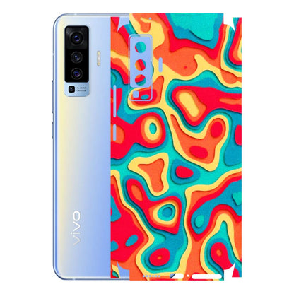 VIVO Z/V/X/T/U/S Series Phone Skins (All Models) - Abstract Swirl - 3D Embossed Finish (L-150) Vivo X50
