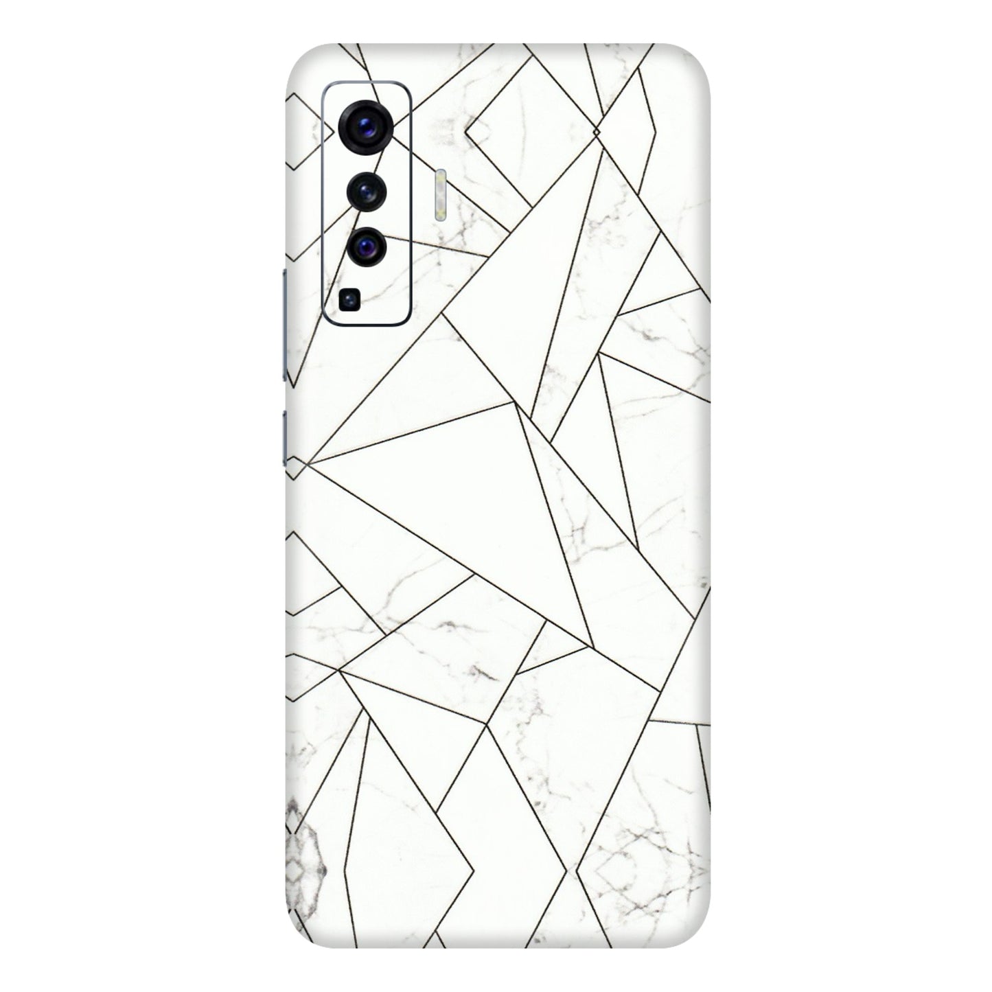 VIVO Z/V/X/T/U/S Series Phone Skins (All Models) - Luxury White Marble Effect - 3D Embossed Finish (L-168) Vivo X50