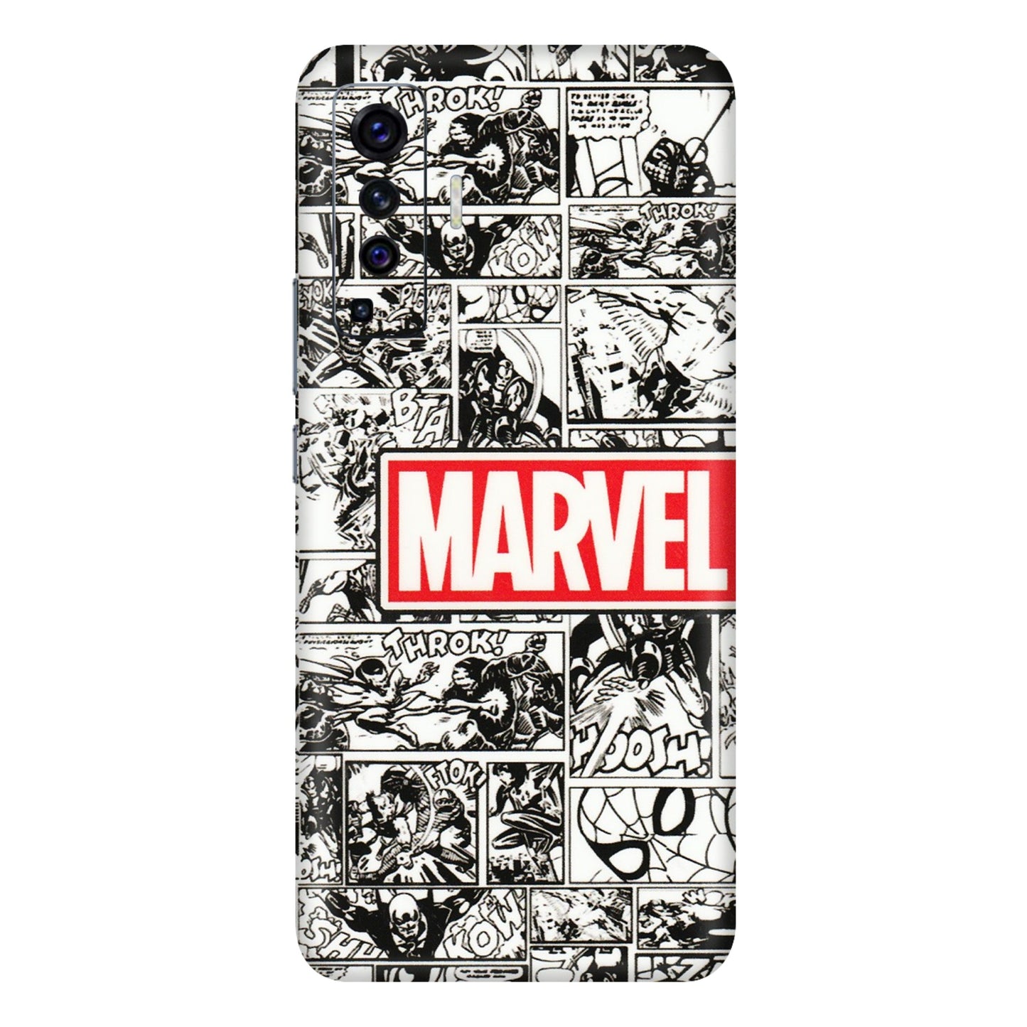 VIVO Z/V/X/T/U/S Series Phone Skins (All Models) - Marvel Comic - 3D Embossed Finish (L-171) Vivo X50