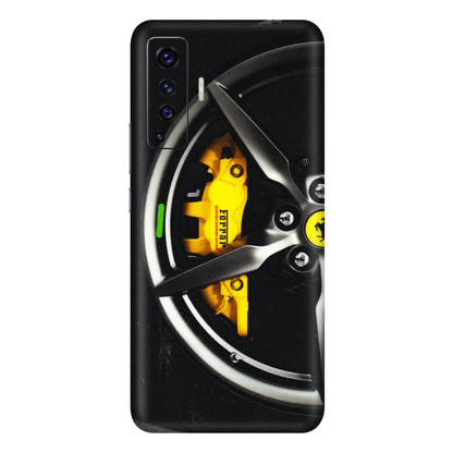 VIVO Z/V/X/T/U/S Series Phone Skins (All Models) - Ferrari Wheel Alloy - 3D Embossed Finish (L-173) Vivo X50