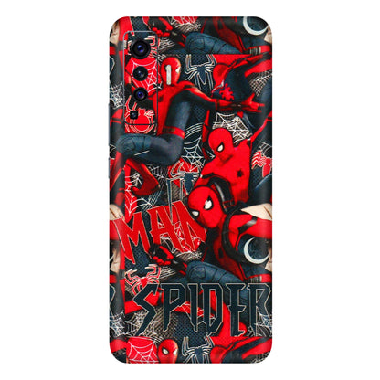 VIVO Z/V/X/T/U/S Series Phone Skins (All Models) - SpiderMan Cool - 3D Embossed Finish (L-188) Vivo X50