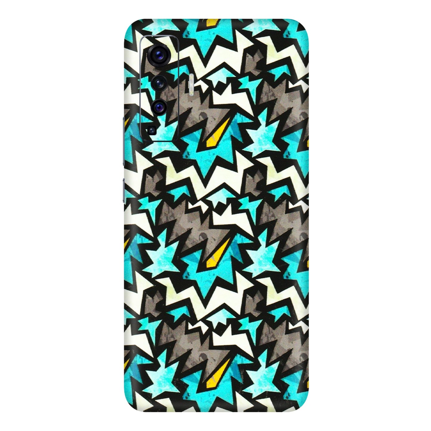 VIVO Z/V/X/T/U/S Series Phone Skins (All Models) - Funky Zig Zag - 3D Embossed Finish (L-223) Vivo X50