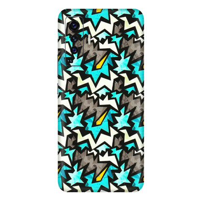 VIVO Z/V/X/T/U/S Series Phone Skins (All Models) - Funky Zig Zag - 3D Embossed Finish (L-223) Vivo X50