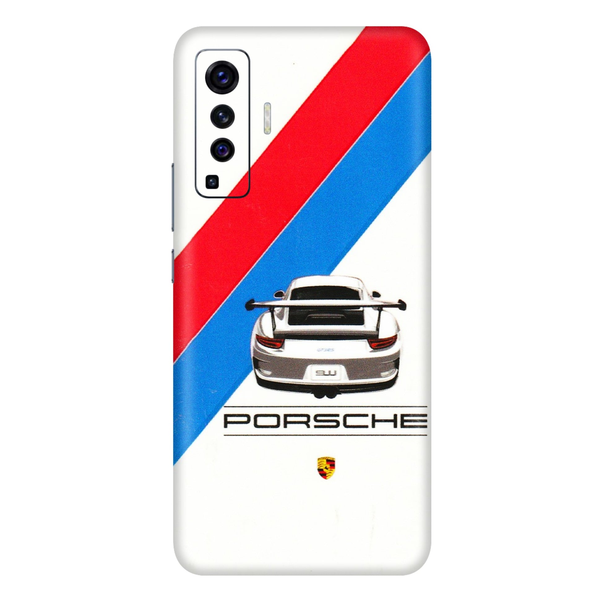 VIVO Z/V/X/T/U/S Series Phone Skins (All Models) - Porche Car Sober Logo - 3D Embossed Finish (L-248) Vivo X50