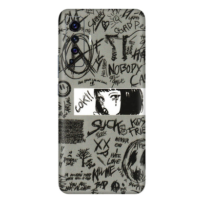 VIVO Z/V/X/T/U/S Series Phone Skins (All Models) - Never Have Love Anime - 3D Embossed Finish (L-260) Vivo X50