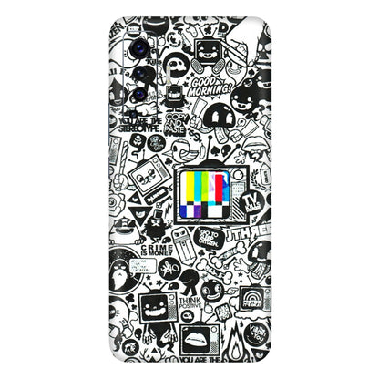 VIVO Z/V/X/T/U/S Series Phone Skins (All Models) - Doodles Positive Art - 3D Embossed Finish (L-263) Vivo X50