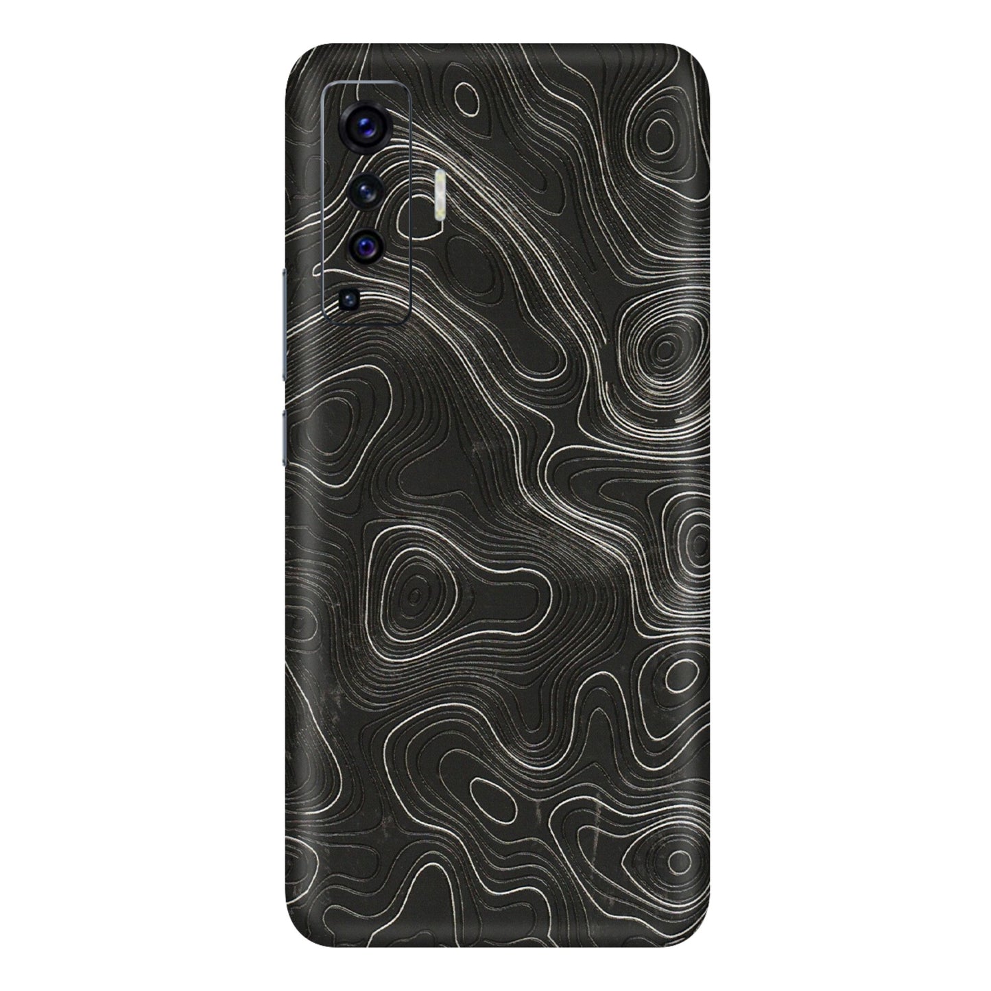 VIVO Z/V/X/T/U/S Series Phone Skins (All Models) - Abstract White Line Map - 3D Embossed Finish (L-269) Vivo X50