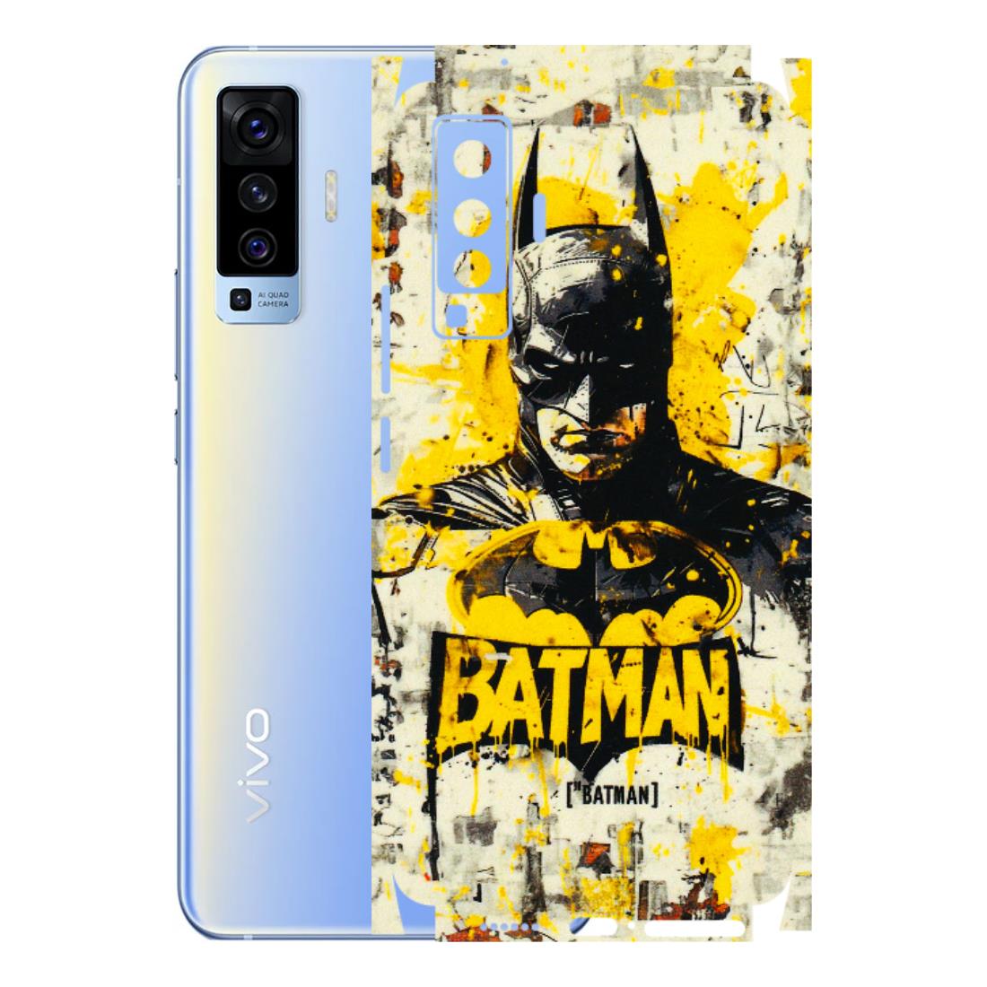 VIVO Z/V/X/T/U/S Series Phone Skins (All Models) - Batman Yellow BT - 3D Embossed Finish (L-304) Vivo X50