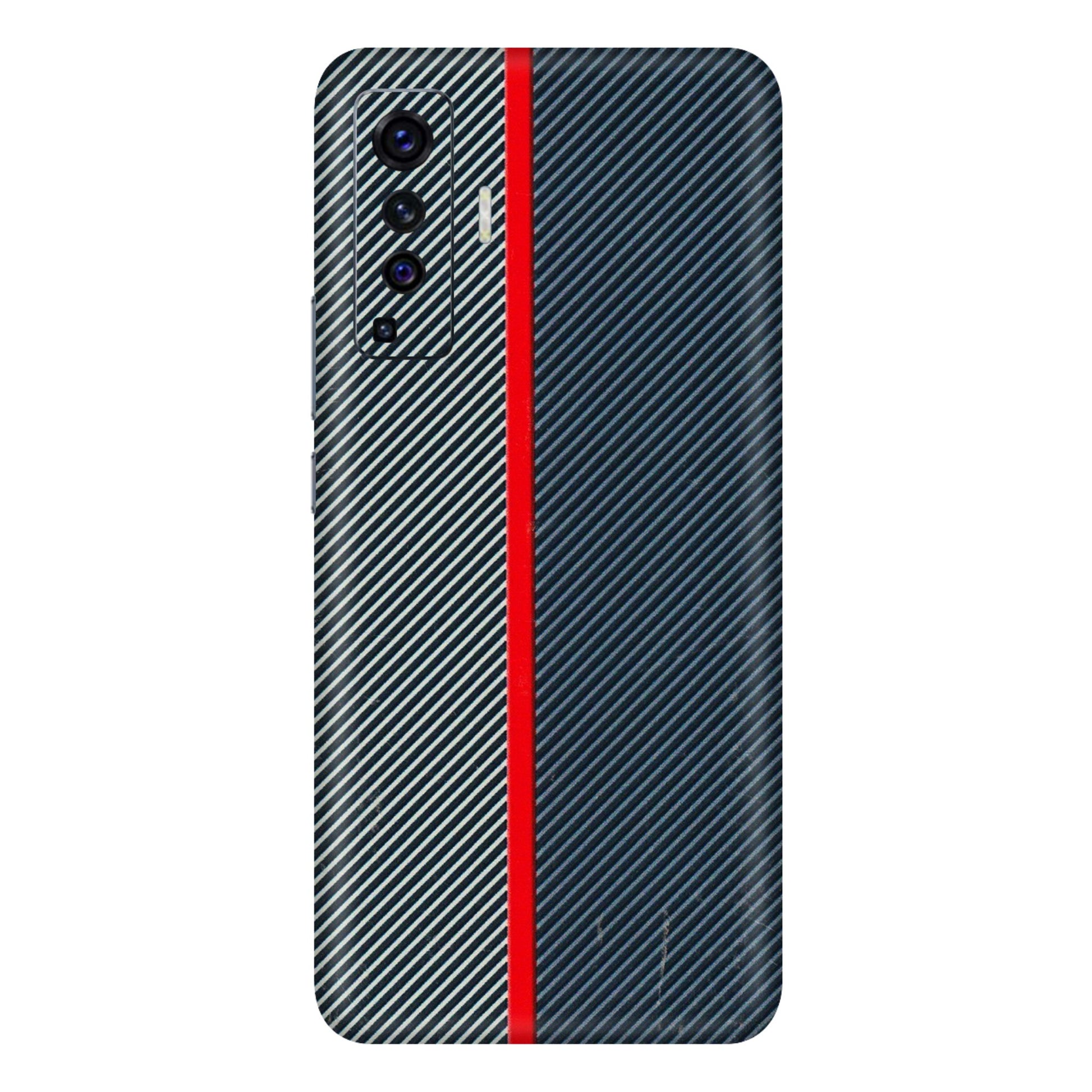 VIVO Z/V/X/T/U/S Series Phone Skins (All Models) - Blue Sober Lines - 3D Embossed Finish (L-305) Vivo X50