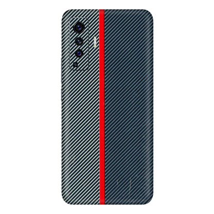 VIVO Z/V/X/T/U/S Series Phone Skins (All Models) - Blue Sober Lines - 3D Embossed Finish (L-305) Vivo X50