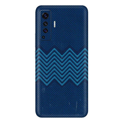 VIVO Z/V/X/T/U/S Series Phone Skins (All Models) - Blue Sober Waves - 3D Embossed Finish (L-306) Vivo X50
