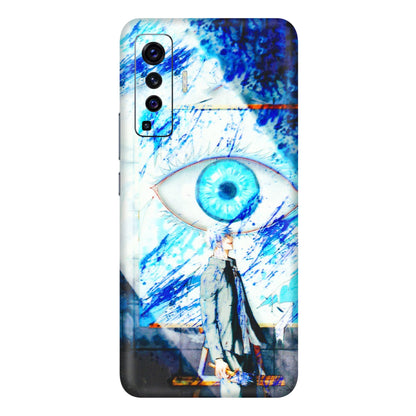 VIVO Z/V/X/T/U/S Series Phone Skins (All Models) - Anime Sea Blue Eye - 3D Embossed Finish (L-318) Vivo X50