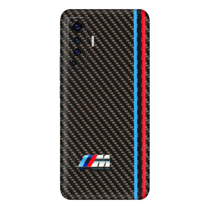 VIVO Z/V/X/T/U/S Series Phone Skins (All Models) - BM Carbon Fiber Feels - 3D Embossed Finish (L-38) Vivo X50