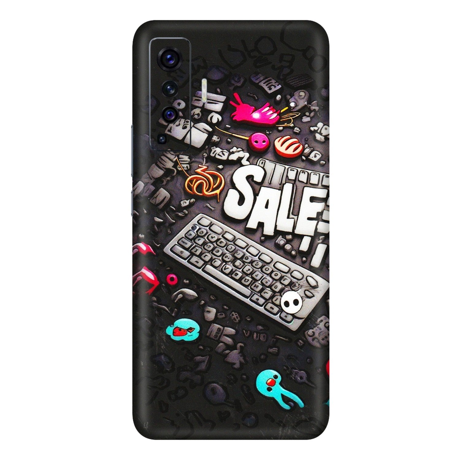 VIVO Z/V/X/T/U/S Series Phone Skins (All Models) - Gadgets Sale - 3D Embossed Finish (L-50) Vivo X50