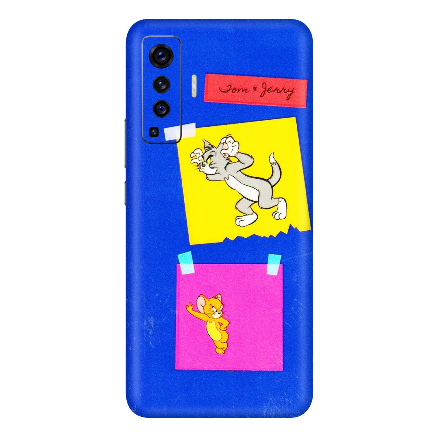 VIVO Z/V/X/T/U/S Series Phone Skins (All Models) - Tom N Jerry Sticky Notes - 3D Embossed Finish (L-88) Vivo X50