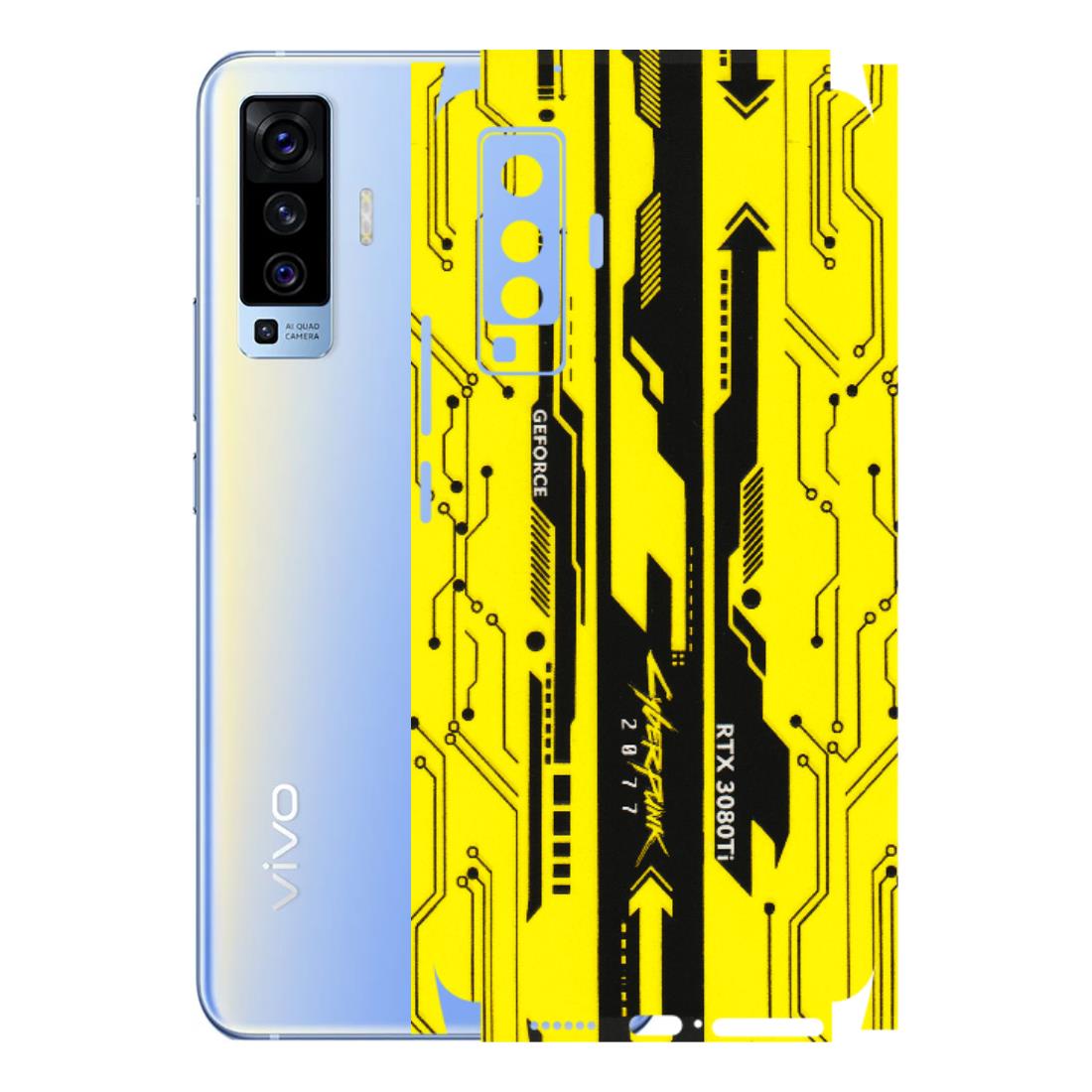 VIVO Z/V/X/T/U/S Series Phone Skins (All Models) - Yellow Cyberpunk - 3D Embossed Finish (L-93) Vivo X50