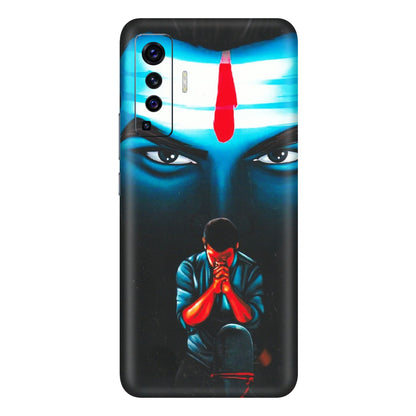 VIVO Z/V/X/T/U/S Series Phone Skins (All Models) - Mahakal Bhakt - Matte Finish (M-112) Vivo X50