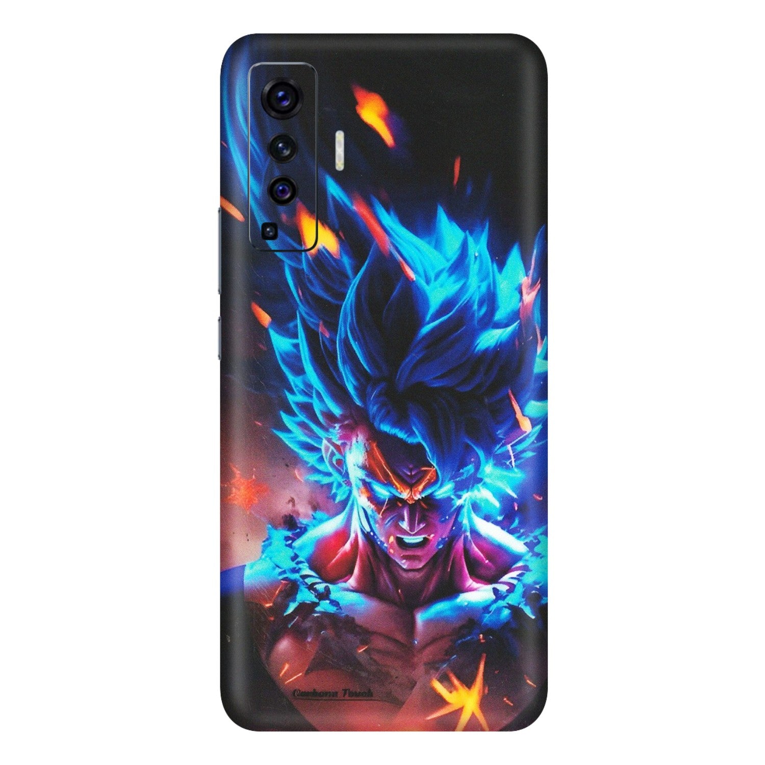 VIVO Z/V/X/T/U/S Series Phone Skins (All Models) - Angry Goku Dragon Ball Anime - Matte Finish (M-150) Vivo X50