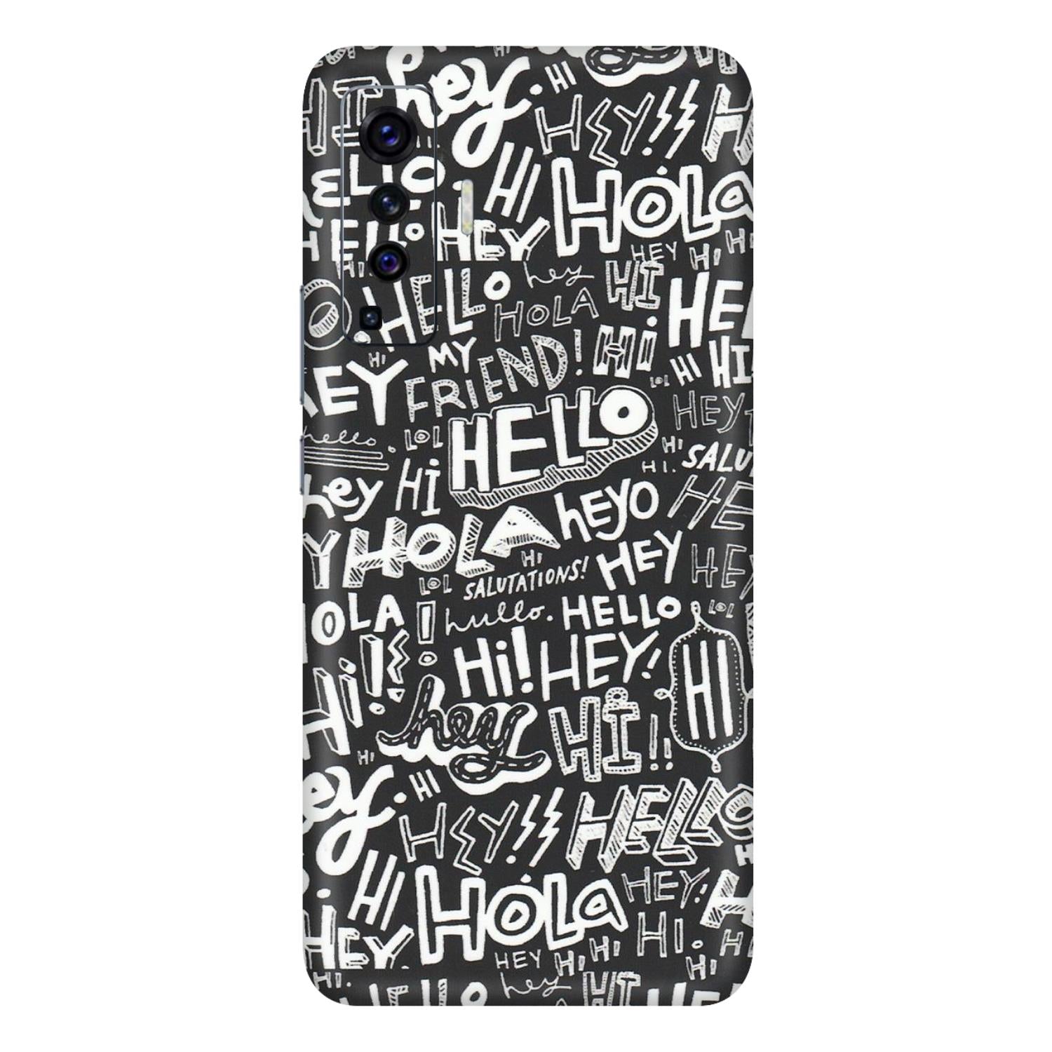 VIVO Z/V/X/T/U/S Series Phone Skins (All Models) - Hi Hello Doodles - Matte Finish (M-25) Vivo X50