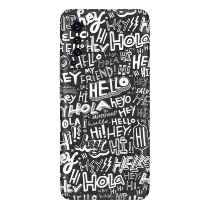 VIVO Z/V/X/T/U/S Series Phone Skins (All Models) - Hi Hello Doodles - Matte Finish (M-25) Vivo X50